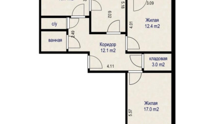 Купить 3-комнатную квартиру, Минск, Колесникова ул., 32 (Фрунзенский район). Фото 19