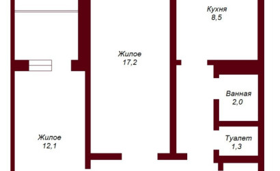 Купить 2-комнатную квартиру, Брест, ул. Вульковская, д. . Фото 10