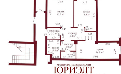 Купить 2-комнатную квартиру, Гродно, Болдина, 4Б. Фото 14