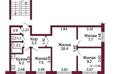 Купить 4-комнатную квартиру, Гродно, Домбровского, 5. Фото 13