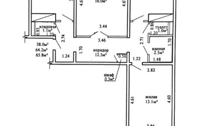 Купить 3-комнатную квартиру, Минск, Рокоссовского просп., 60/1 (Ленинский район). Фото 3