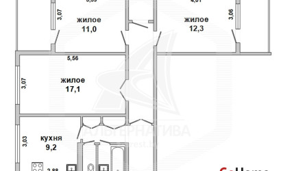 Купить 3-комнатную квартиру, Брест, Восток, пр-т Партизанский. Фото 1