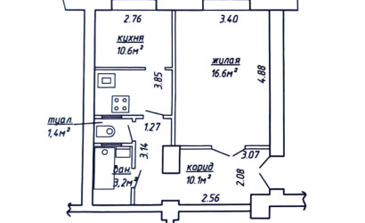 Купить 1-комнатную квартиру, Минск, Независимости просп., 83 (Первомайский район). Фото 1
