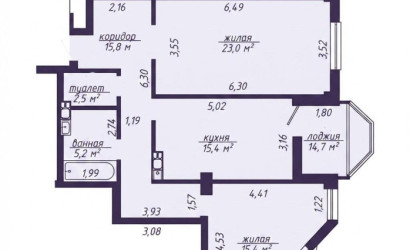 Купить 2-комнатную квартиру, Минск, Богдановича ул., 136 (Советский район). Фото 2