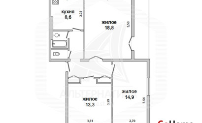 Купить 3-комнатную квартиру, Луково, , . Фото 10