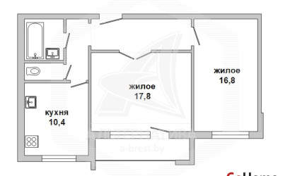 Купить 2-комнатную квартиру, Высокое, , . Фото 1