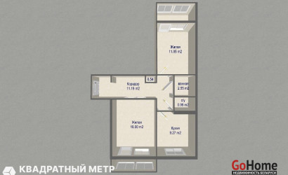 Купить 2-комнатную квартиру, Минск, Руссиянова ул., 46 (Первомайский район). Фото 21