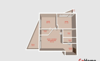 Купить 3-комнатную квартиру, Минск, Жореса Алфёрова ул., 5 (Октябрьский район). Фото 2