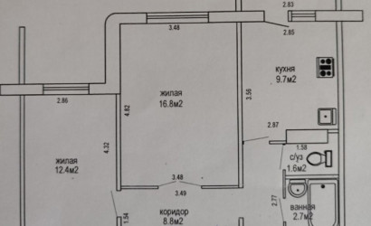Купить 2-комнатную квартиру, Гомель, Сосновая, 2/2. Фото 14