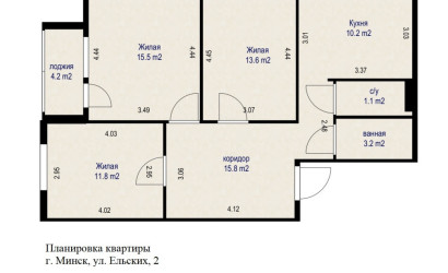 Купить 3-комнатную квартиру, Минск, ул. Ельских, д. 2 (Московский район). Фото 20