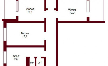 Купить 3-комнатную квартиру, Брест, ул. Волгоградская, д. . Фото 10