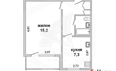 Купить 1-комнатную квартиру, Брест, Центр, ул. Кирова. Фото 9