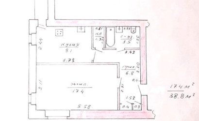 Купить 1-комнатную квартиру, Лошаны, Советская, 5Б. Фото 19