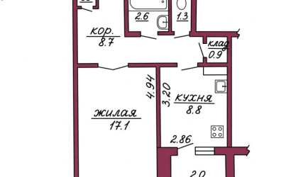 Купить 1-комнатную квартиру, Гродно, Фолюш, 15/207. Фото 10
