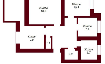 Купить 4-комнатную квартиру, Брест, ул. Октябрьская, д. . Фото 13