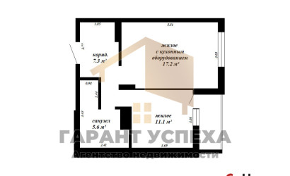 Купить 2-комнатную квартиру, Брест, ул. Октябрьской революции. Фото 20