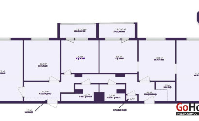 Купить 4-комнатную квартиру, Солигорск, Октябрьская ул., 111/А. Фото 21