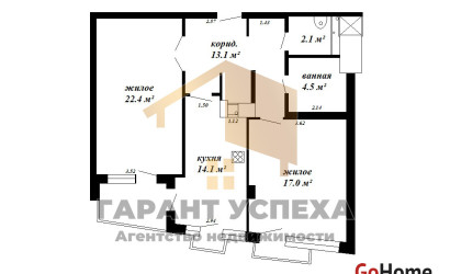 Снять 2-комнатную квартиру, Брест, бульвар Космонавтов, д. . Фото 12