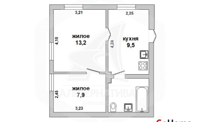 Купить 2-комнатную квартиру, Брест, Центр, ул. Советская. Фото 1