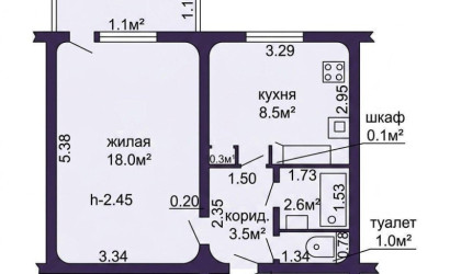 Купить 1-комнатную квартиру, Слобода, Машерова ул., 28. Фото 20