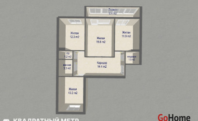 Купить 3-комнатную квартиру, Мачулищи, Лесная 30. Фото 20