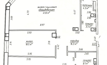 Купить 3-комнатную квартиру, Минск, Грибоедова, 11 (Центральный район). Фото 4