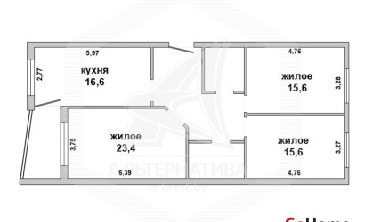 Купить 3-комнатную квартиру, Брест, Центр, ул. Маяковского. Фото 1