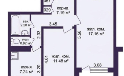 Купить 2-комнатную квартиру, Минск, Богдановича ул., 53 (Советский район). Фото 3