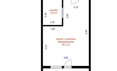 Купить 1-комнатную квартиру, Минск, Жореса Алфёрова ул., 13 (Октябрьский район). Фото 2