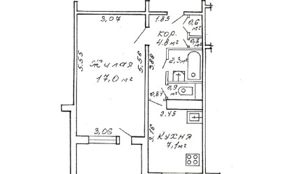 Купить 1-комнатную квартиру, Минск, Ложинская ул., 19 (Первомайский район). Фото 5