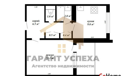 Купить 1-комнатную квартиру, Брест, ул. Орловская, д. . Фото 16