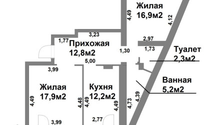 Купить 2-комнатную квартиру, Смолевичи, Гавриила Тихова ул., 7. Фото 24