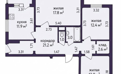 Купить 3-комнатную квартиру, Минск, Мазурова ул., 18 (Фрунзенский район). Фото 21