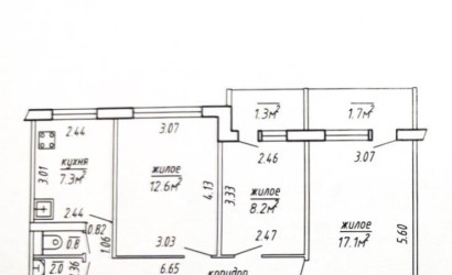 Купить 3-комнатную квартиру, Новополоцк, Молодежная ул., 165. Фото 22