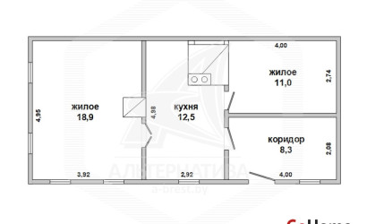 Купить дом в деревне, Старое Село, Озятский с/с, 22.49 соток. Фото 12