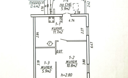 Купить 2-комнатную квартиру, Минск, Сенницкая, 43 (Октябрьский район). Фото 2