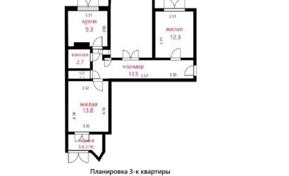 Купить 3-комнатную квартиру, Минск, Ротмистрова ул., 62 (Заводской район). Фото 19