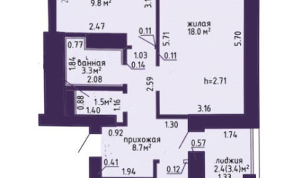 Купить 2-комнатную квартиру, Озерцо, Звездная ул., 21/3. Фото 19