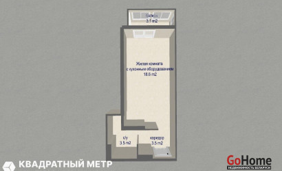 Купить 1-комнатную квартиру, Копище, Михайлашева ул., 1. Фото 19