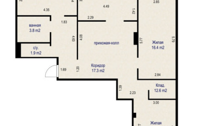 Купить 3-комнатную квартиру, Минск, ул. Кижеватова лейтенанта, д. 62В (Октябрьский район). Фото 19