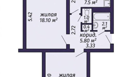 Купить 2-комнатную квартиру, Минск, Мавра ул., 48 (Фрунзенский район). Фото 2