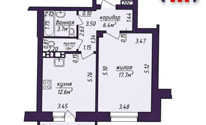Купить 1-комнатную квартиру, Минск, Водолажского ул., 23/А (Первомайский район). Фото 12