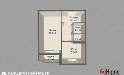 Купить 1-комнатную квартиру, Минск, тракт Игуменский, д. 32 (Ленинский район). Фото 19