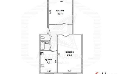 Купить 2-комнатную квартиру, Каменец, , . Фото 1