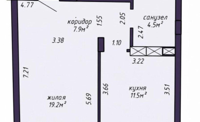 Купить 1-комнатную квартиру, Минск, Мястровская ул., 19 (Центральный район). Фото 35