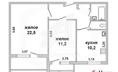 Купить 2-комнатную квартиру, Беловежский, , . Фото 1