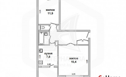 Купить 2-комнатную квартиру, Каменец, , . Фото 17