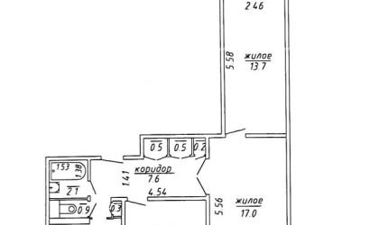 Купить 3-комнатную квартиру, Новополоцк, Молодежная ул., 134. Фото 17