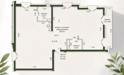 Купить 1-комнатную квартиру, Минск, Виталия Цвирко, 96 (Советский район). Фото 14