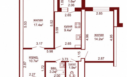 Купить 2-комнатную квартиру, Гродно, Великая Ольшанка, 3А. Фото 14